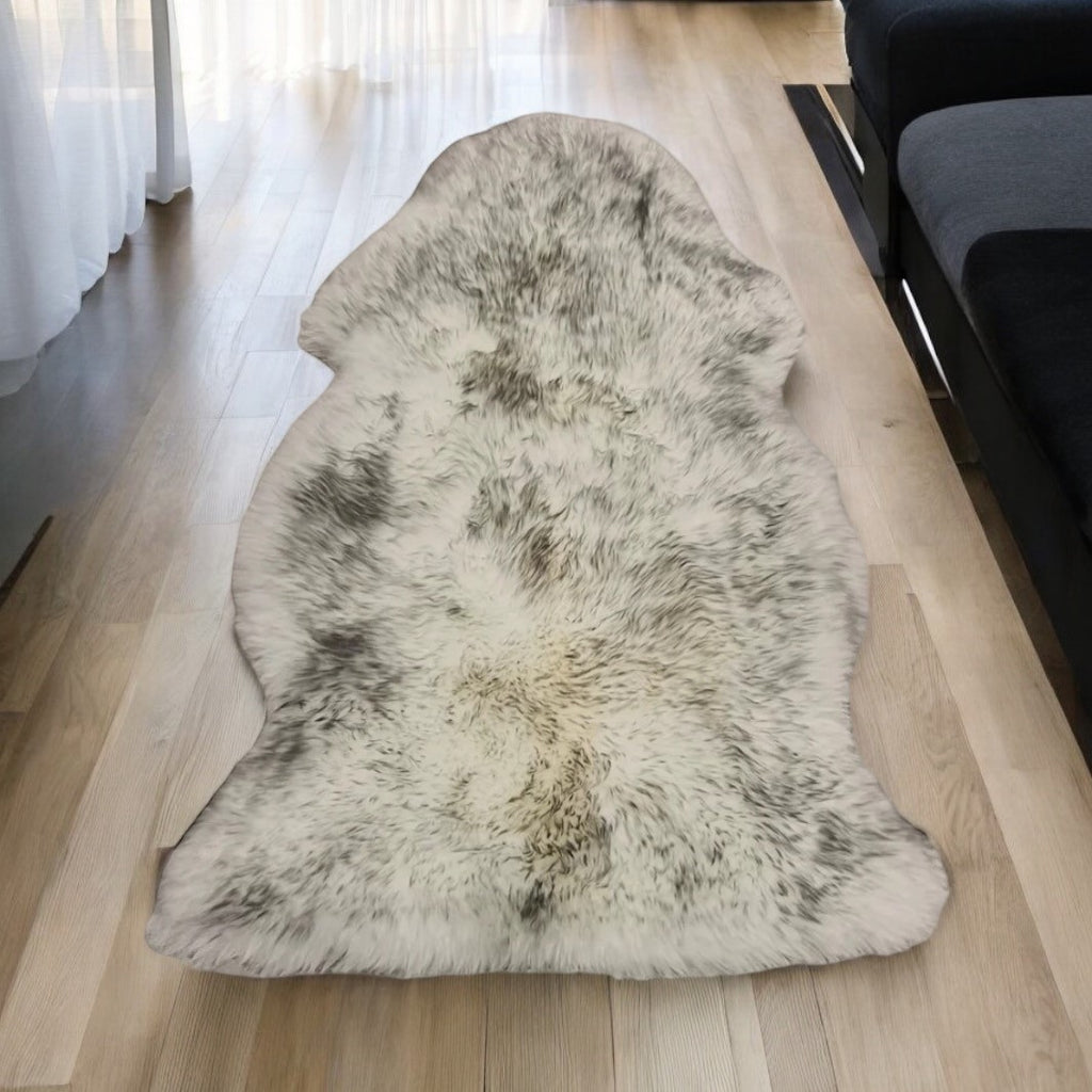 Wolf-Tip Brown Sheepskin Rugs: Premium Quality Sheepskin Rugs for any Room (65cm x 95cm)