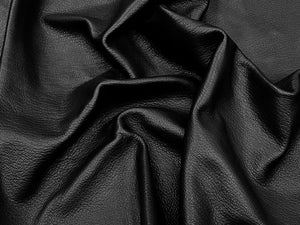 Saddle Black Goat Skin : (1.2-1.4mm 3oz) 8