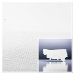 Saffiano Beachlife-White, Semi-Firm Printed Grain Leather Cow Side : 1.4-1.6mm (Ex Pittards Stock)