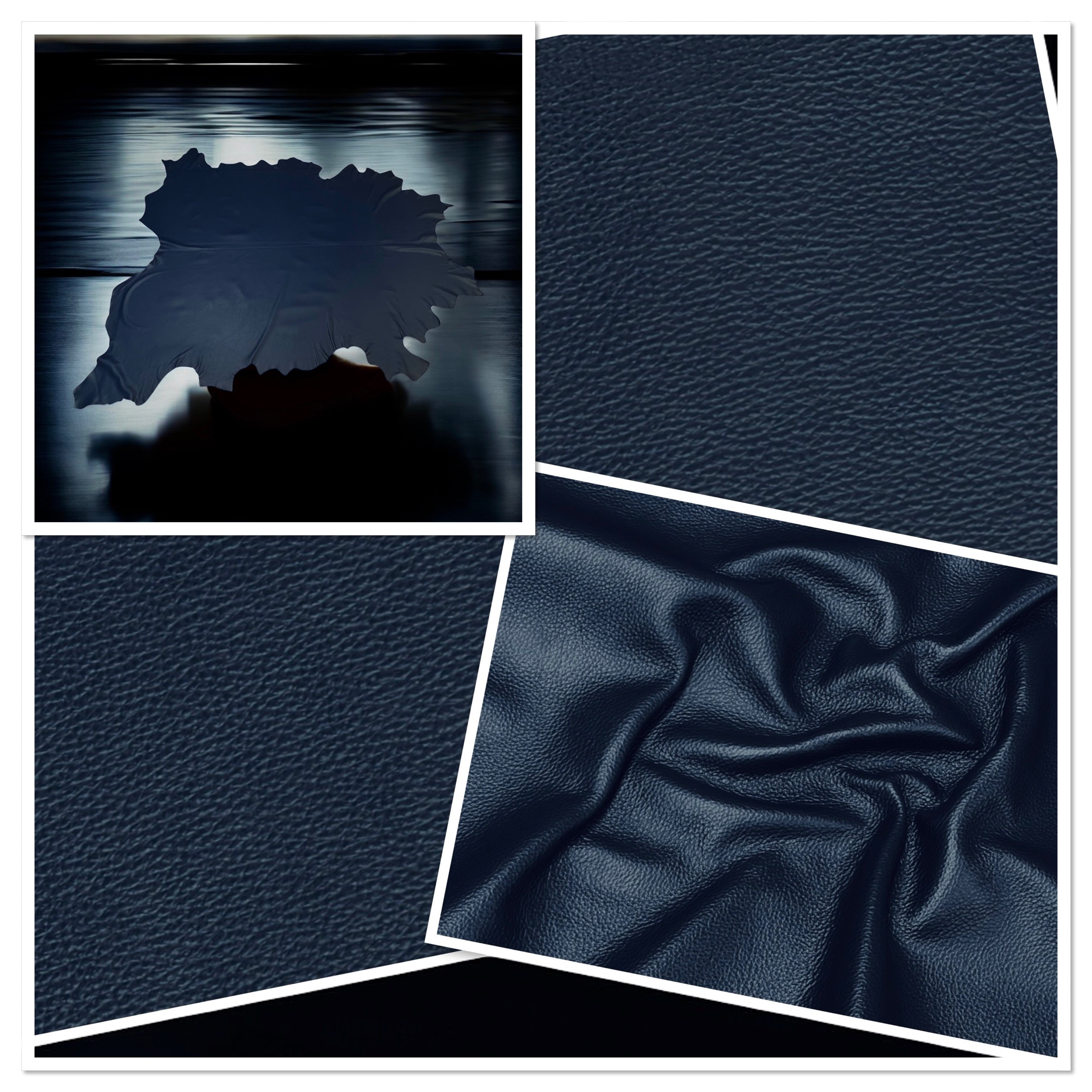 Sandhurst Union Blue, Italian Leather Cow Hide : (1.3-1.5mm 3.5oz) 25