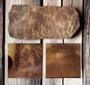 Mid-Brown, Vegetable Tanned Buffalo Leather With Distressed Finish : (3.5-4.0mm 9-10 oz). Savanna 10