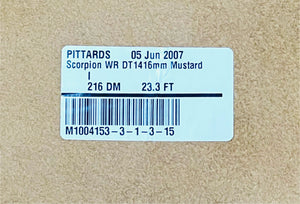 Scorpion Mustard : Pull-up Leather Cow Side with a Water Repellent Surface 1.4/1.6mm (Ex Pittards Stock)