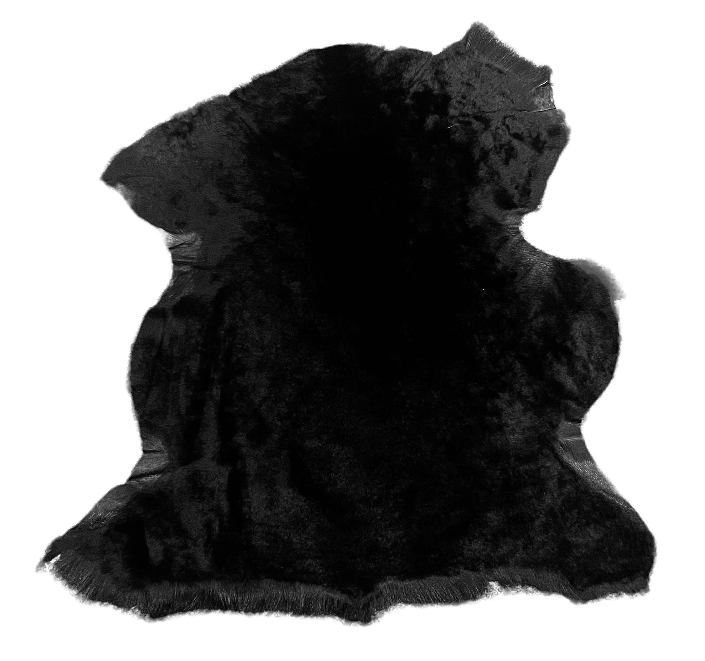 Shaved Toscana Black : 10 Piece Straight Wool Shearling Bundle with Suede Reverse (Ref-gh.eol)