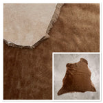 Shaved Sheepskin Brown : 15x Piece Shearling Bundle With Suede Reverse (Ref-gh.eol) Bundle 541