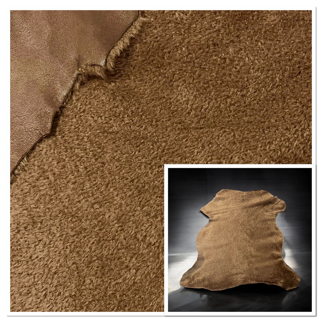 Shaved Toscana Brown : 9 Piece Shearling Bundle with Nappalan Reverse (Ref-gh.eol) Bundle 60