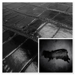 Shiny-Black Leather : Embossed Leather Cow Side with a Firmer Handle 1.0mm (Ref-gh.eol) Croc1