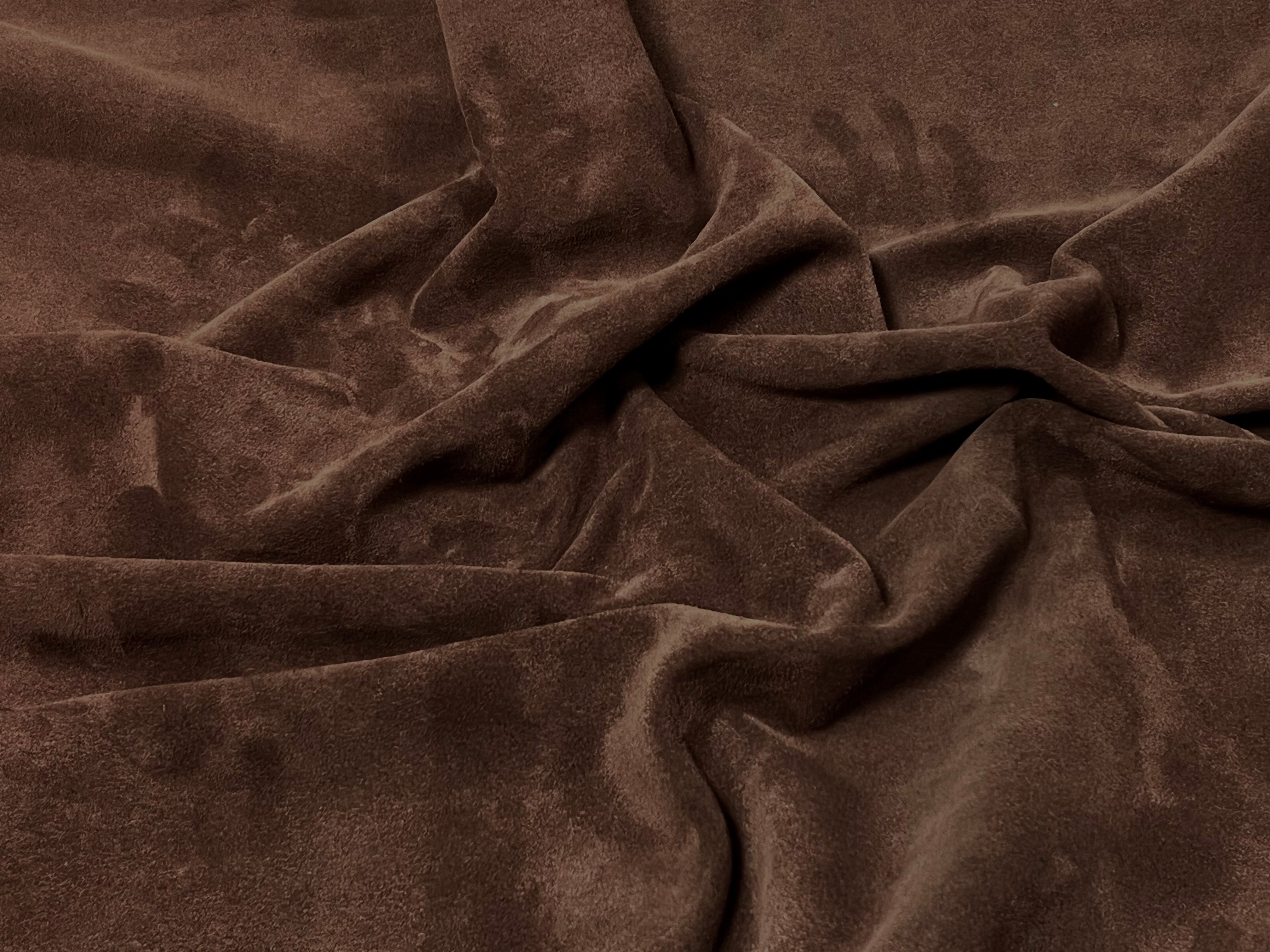 Chocolate, Split Suede : (1.1mm-1.2mm 3oz) 15
