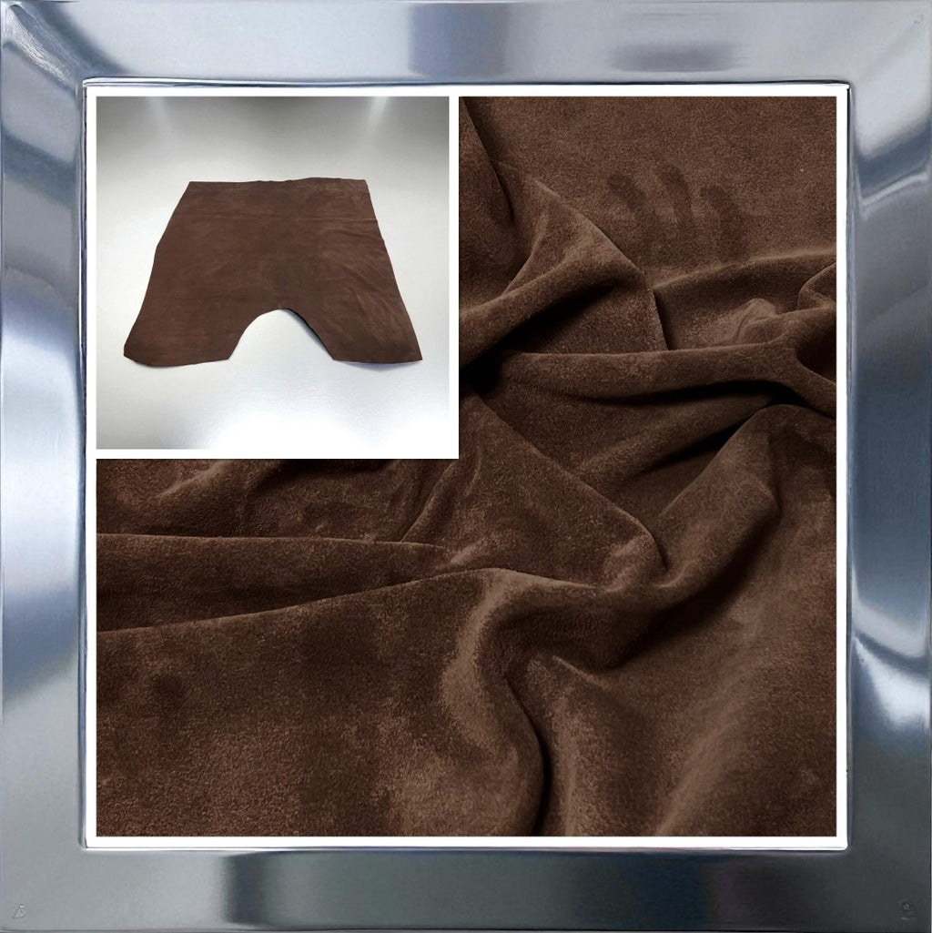 Chocolate, Split Suede : (1.1mm-1.2mm 3oz) 15