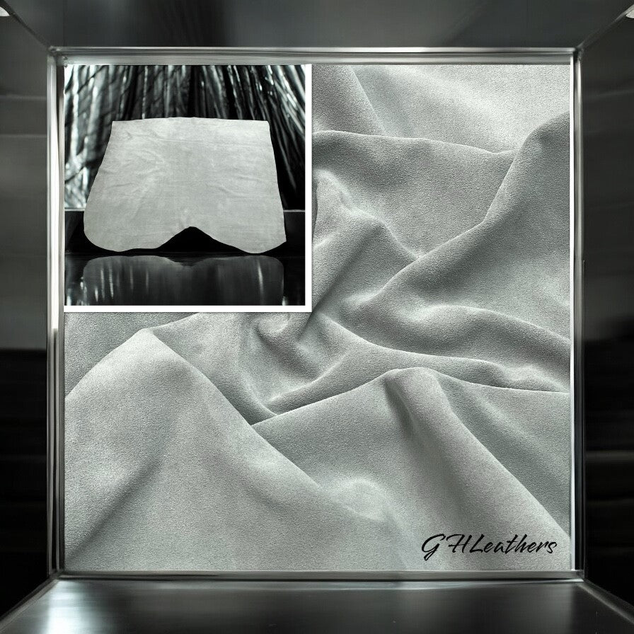 Light Grey, Split Suede : (1.1mm- 1.2mm 3oz) 15