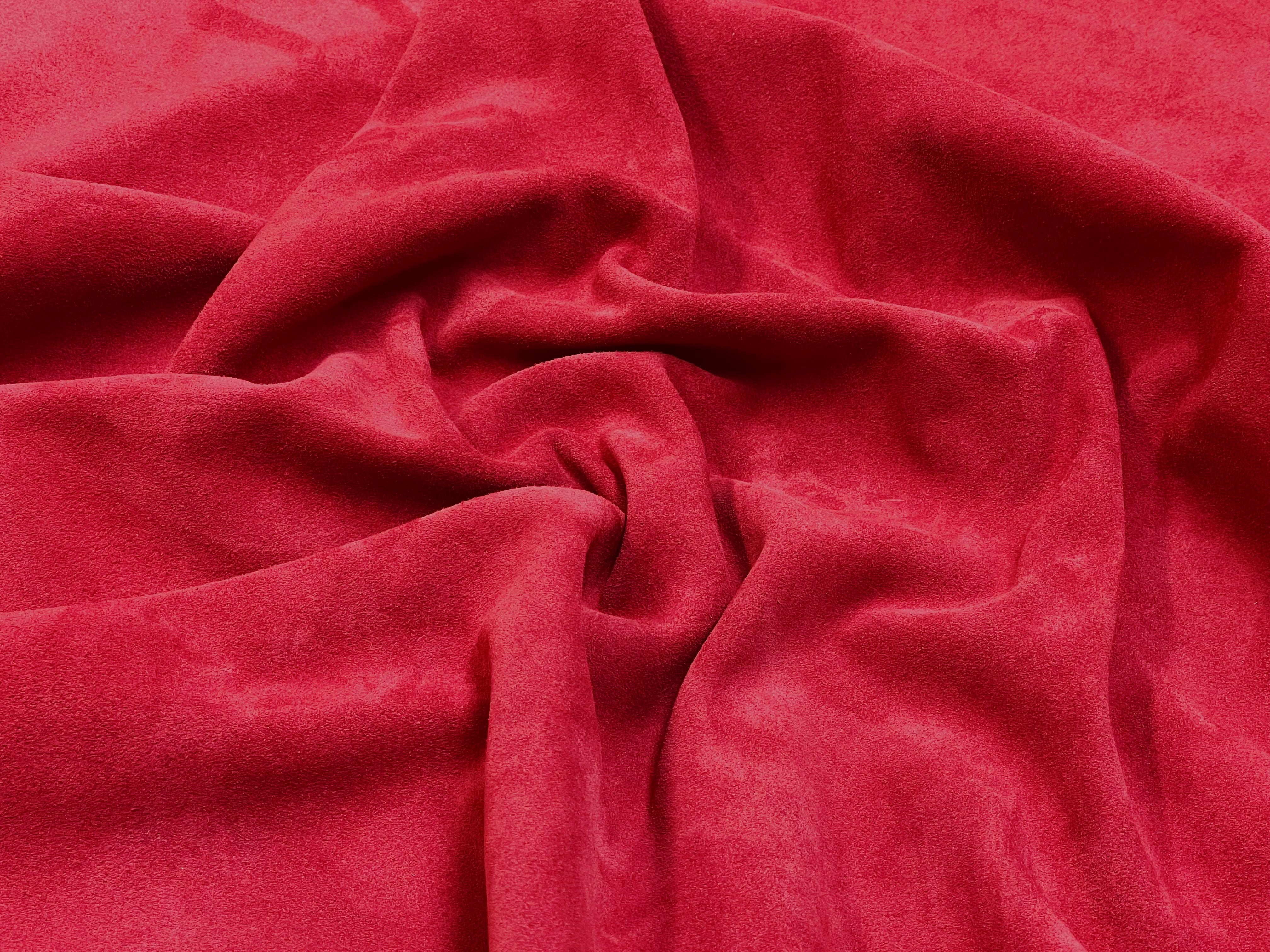 Red, Split Suede : (1.1mm-1.2mm 3oz) 15