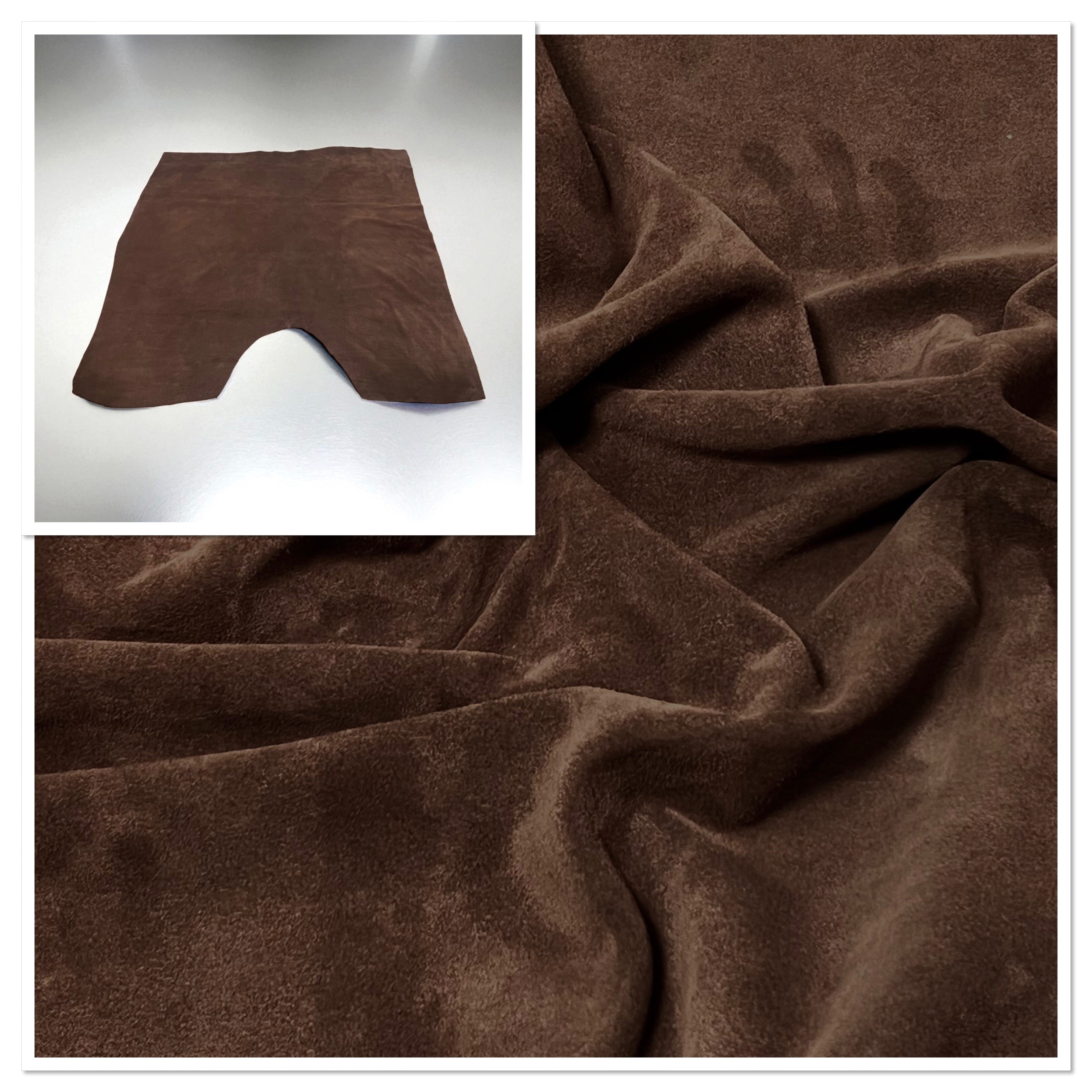 Chocolate, Split Suede : (1.1mm-1.2mm 3oz) 15