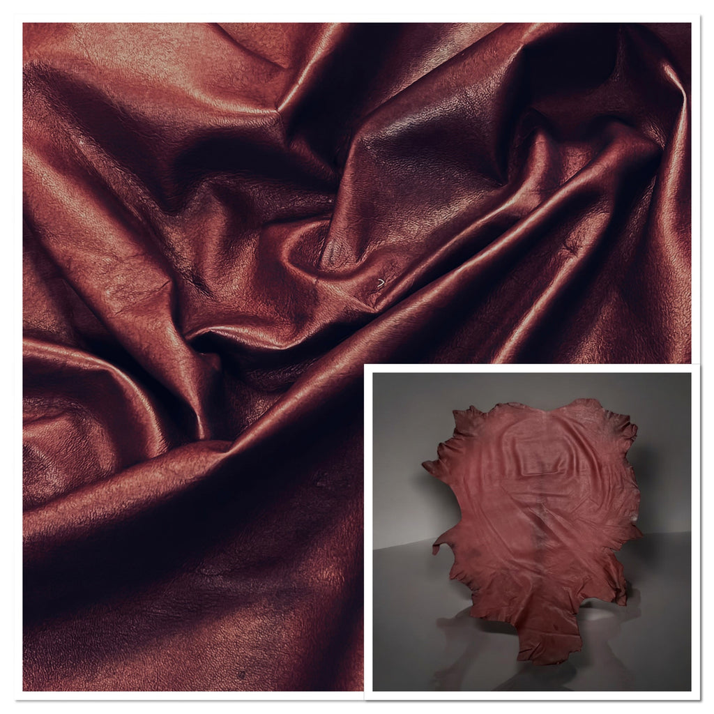 Pittards Gloving Leather Sport Burgundy : 0.6mm Water Resistant Lambskin (Ex Pittards Stock) WR100XSport .6mm BurgundyC