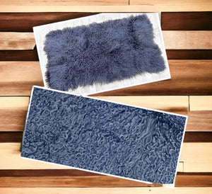 Steel Mongolian Sheepskin Plate : (120cm L x 60cm W) Perfect As Rugs & Throws or Making Cushions and Garments.