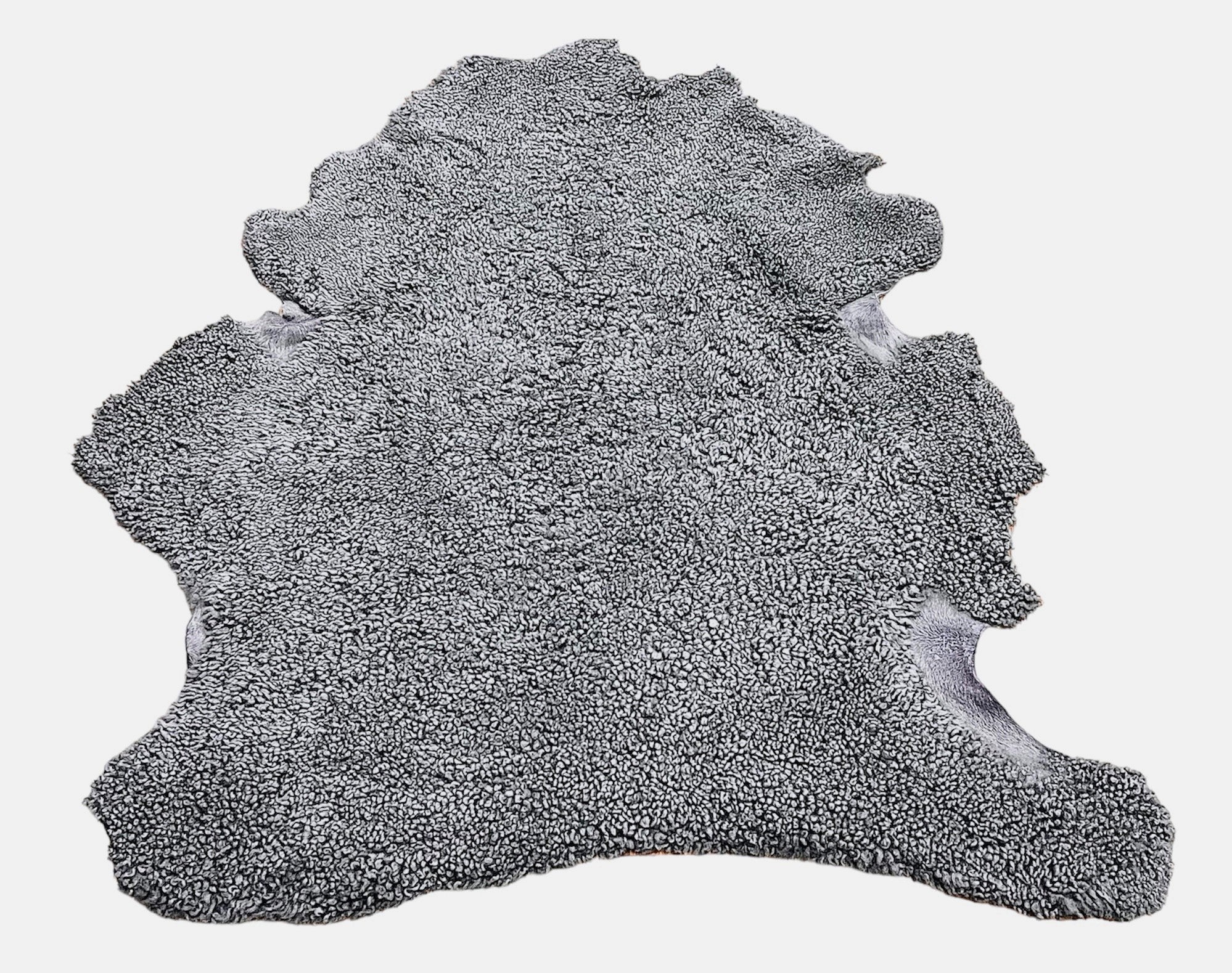 Upholstery Sheepskin Stone, Curly Wool Shearling : (30mm) 10