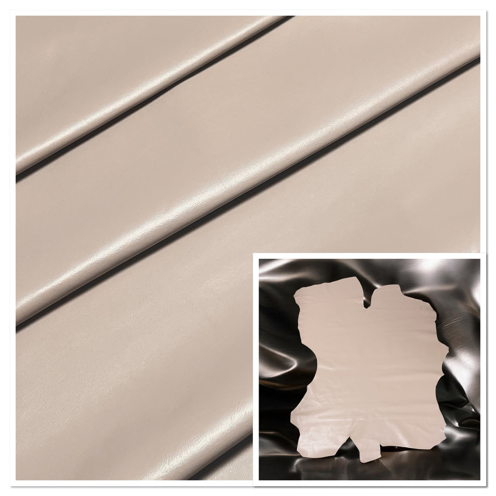 Valencia Stone, Leather Lambskin : Italian Lamb Nappa (0.6-0.7mm 1.5oz) 10