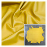 Smooth Taxi Yellow Calf Nappa : Leather Calf Hide : 1.2-1.4mm (Ex Vitelco Stock)