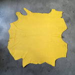 Smooth Taxi Yellow Calf Nappa : Leather Calf Hide : 1.2-1.4mm (Ex Vitelco Stock)