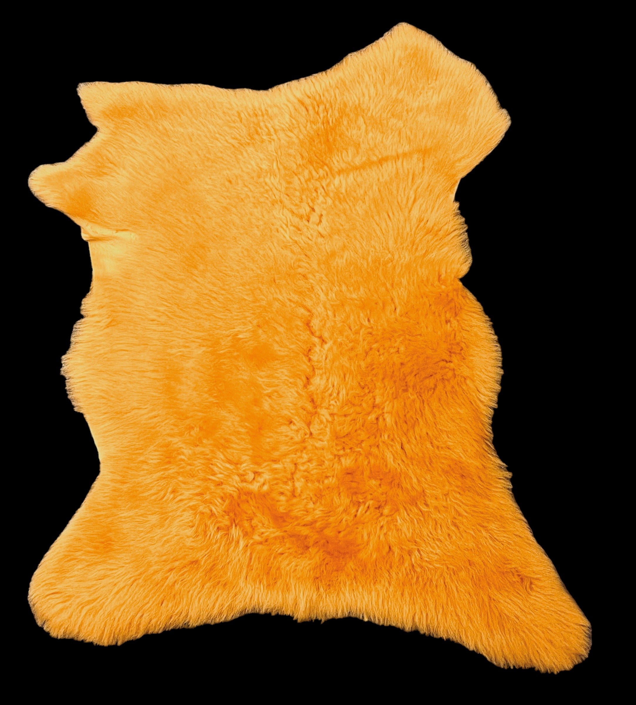 Tigrados Orange with Suede Reverse : 7 Piece Curly Wool Shearling Bundle (Ref-gh.eol)