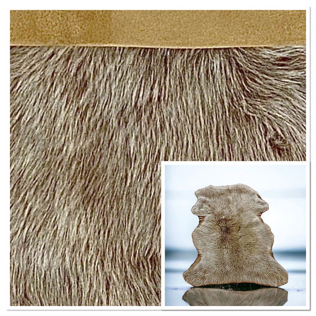 Camel Brisa Toscana : Two Tone European Straight Wool Sheepskin (Brisa) 4