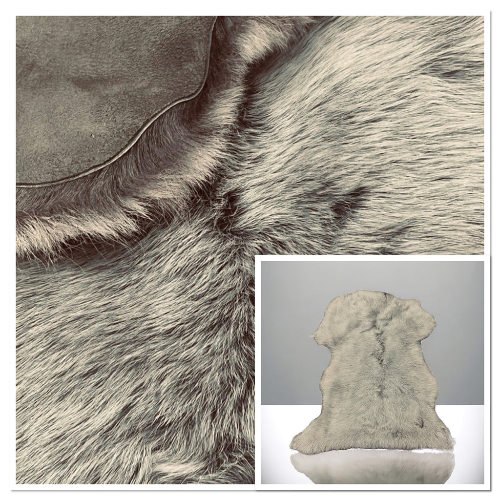 Grey Brisa Toscana : Two Tone European Straight Wool Sheepskin (Brisa) 4