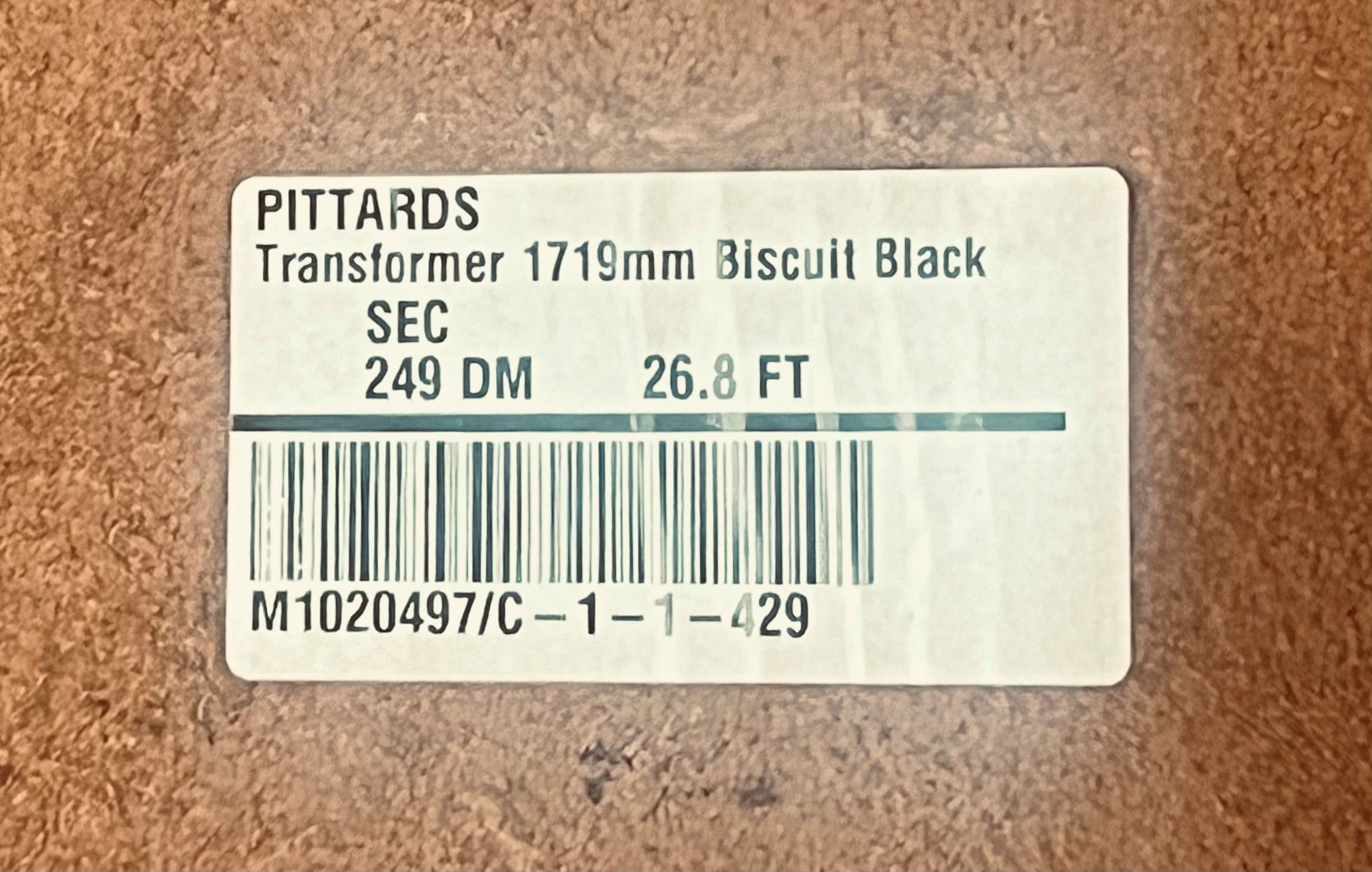 Transformer Biscuit-Black : Smooth Cow Split Sides, 1.7-1.9mm (Ex Pittards Stock)