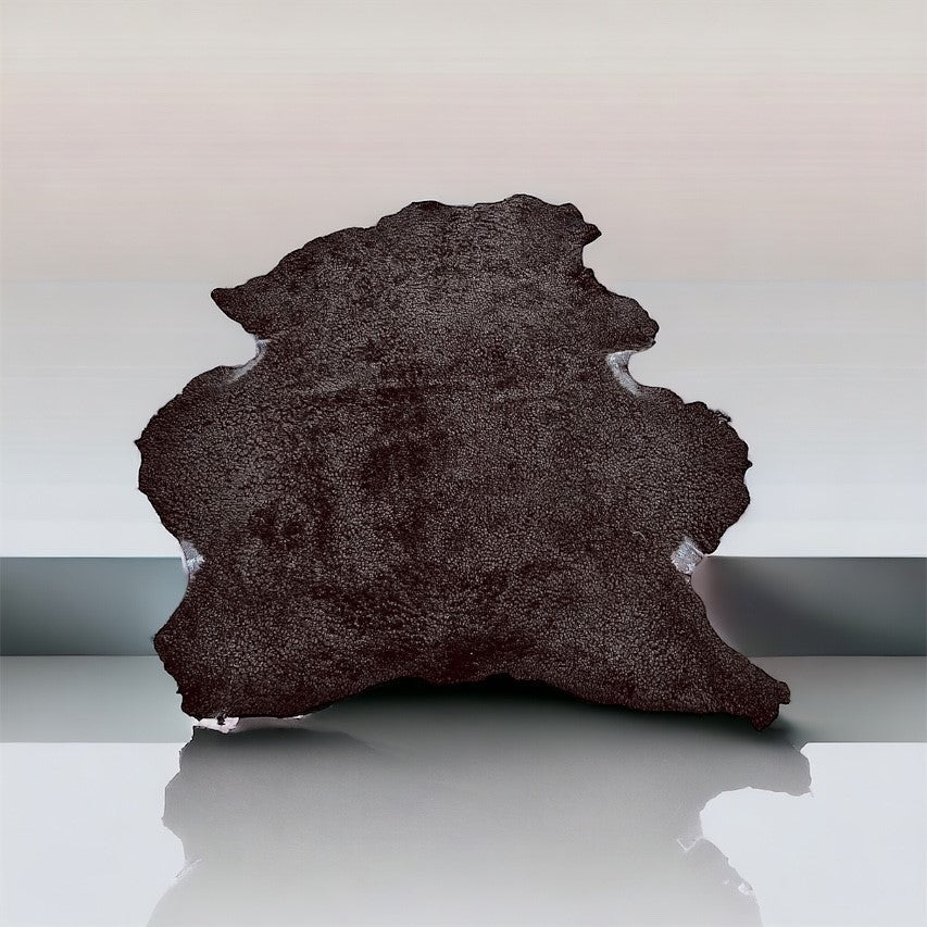 Upholstery Sheepskin Brown, Curly Wool Shearling : (30mm) 10