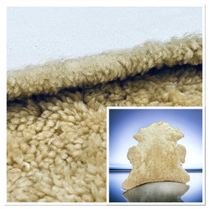 Upholstery Sheepskin Honey, Curly Wool Shearling : (30mm) 10