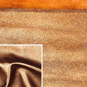 Vegas Copper, Full Grain Foiled Leather Cow Side : (0.9-1.1mm 2.5oz) 24