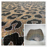 Iridescent Animal Print : Vinyl Transfer on to Calf Suede 1.2-1.4mm (Ref-gh.eol)
