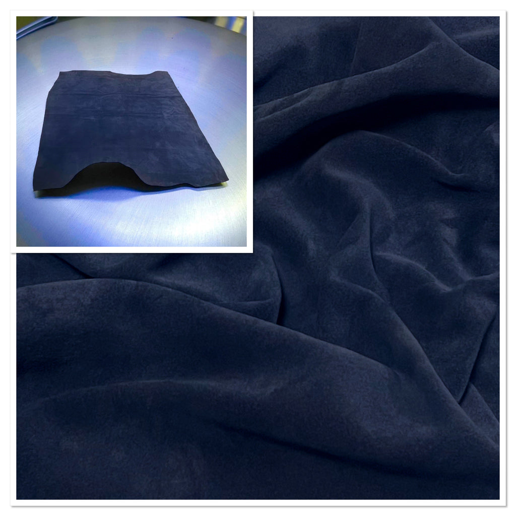 Navy, Washable Split Suede : (1.1mm-1.2mm 3oz) 15