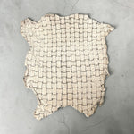 Off-White Washed Crinkle Pigskin Leather 0.6-0.8mm (Ref-gh.eol)