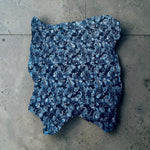 Blue Washed Crinkle Pigskin Leather 0.6-0.8mm (Ref-gh.eol)