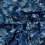 Blue Washed Crinkle Pigskin Leather 0.6-0.8mm (Ref-gh.eol)