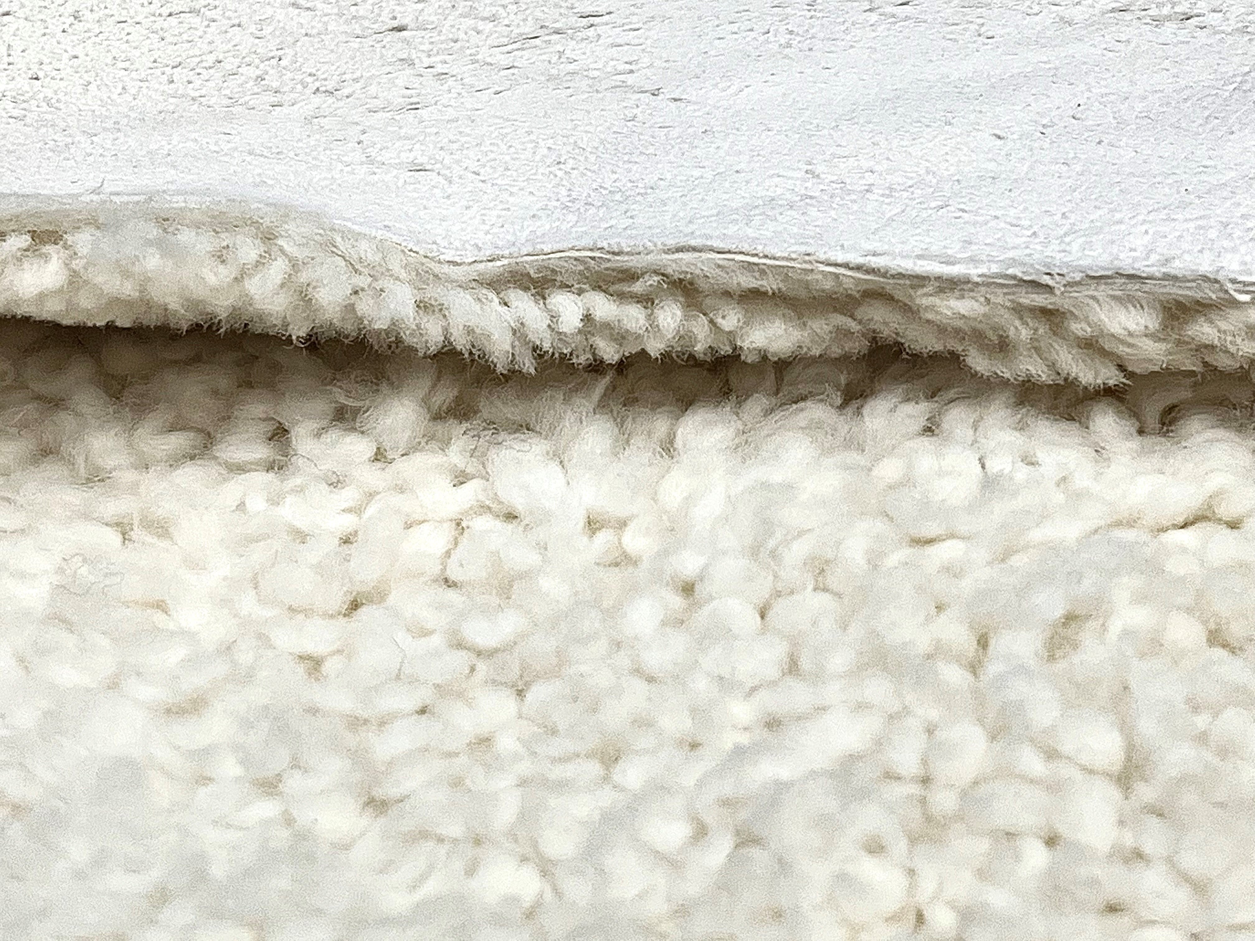 Upholstery Sheepskin White Dress, Curly Wool Shearling : (30mm)10