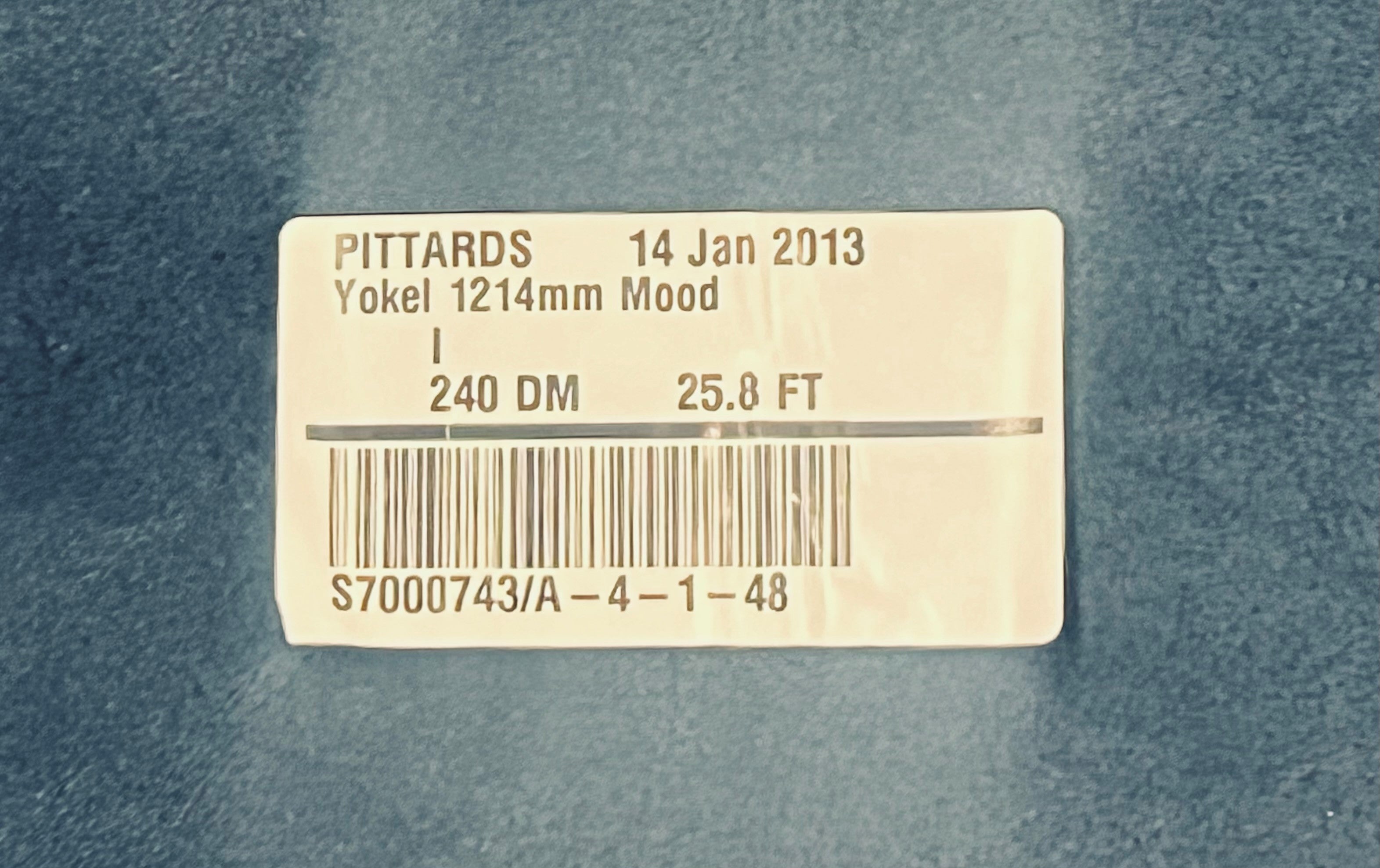 Yokel Mood : Milled Leather Cow Side with Smooth Grain, 1.2-1.4mm (Ex Pittards Stock)