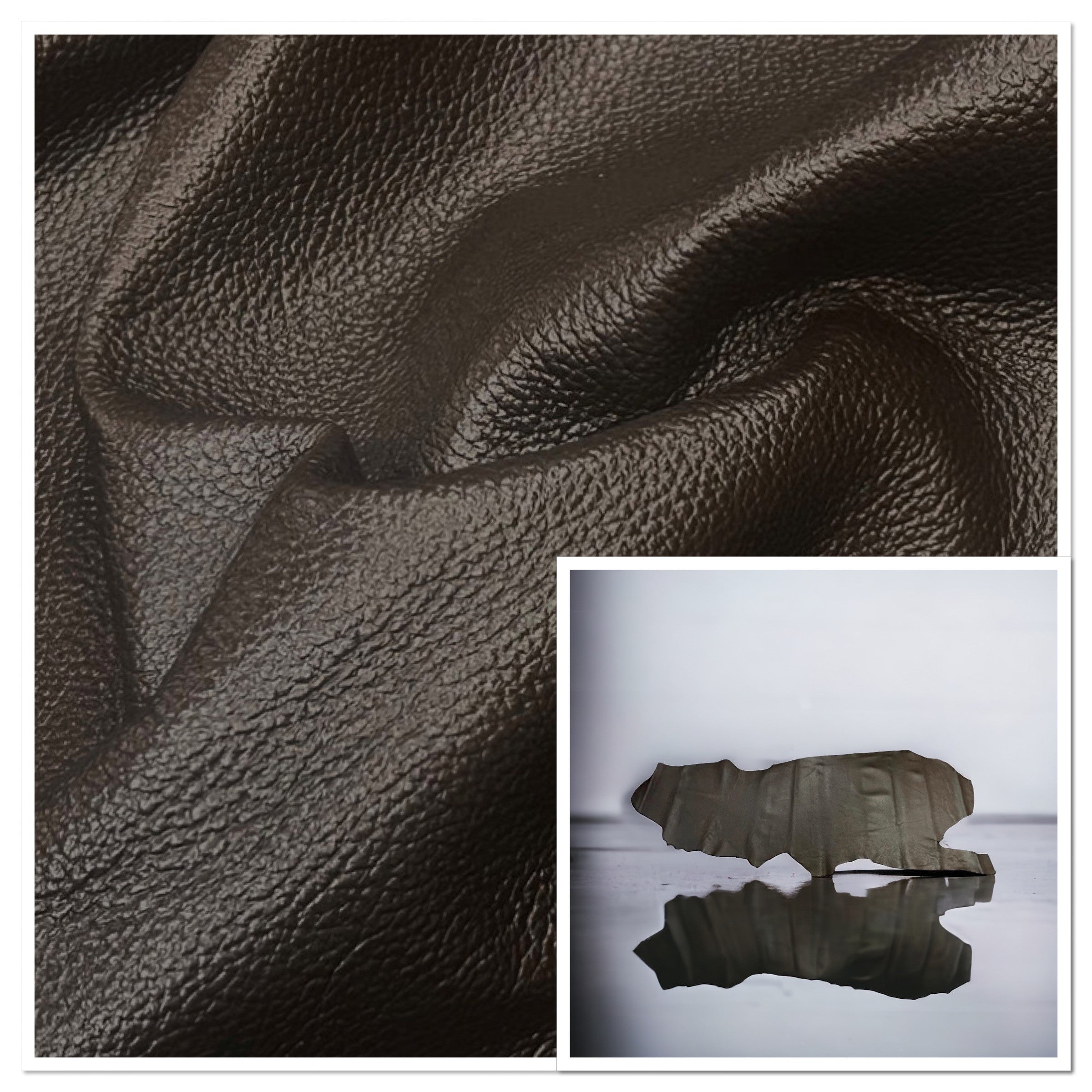 Cow Floater: Dark Brown Small Leather Cow Side, 1.2-1.4mm (Ex Pittards Stock)