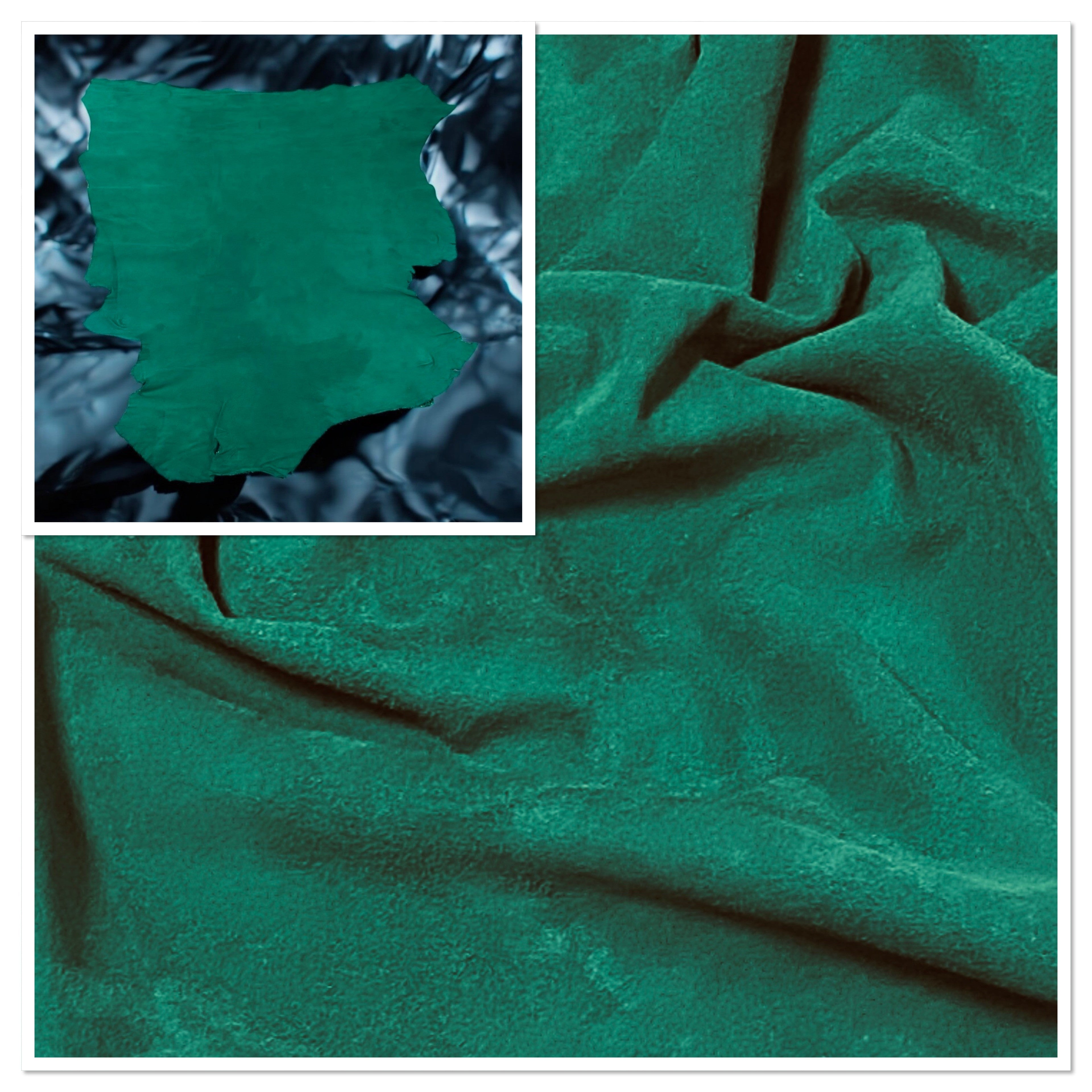 Emerald Green, Goat Suede : (0.5-0.6mm 1.5oz) 5 Discontinued