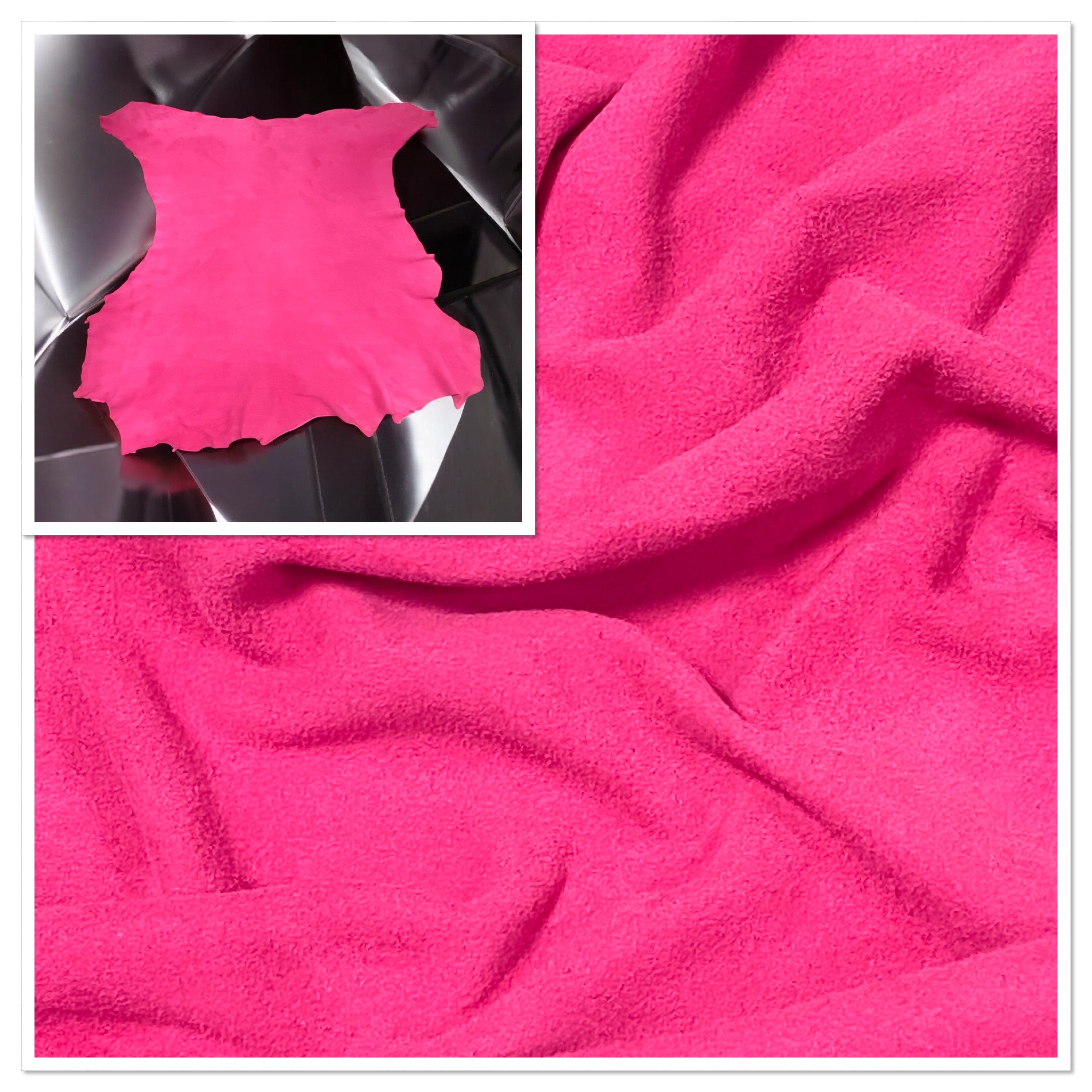Hot Pink, Goat Suede : (0.5-0.6mm 1.5oz) 5 Discontinued