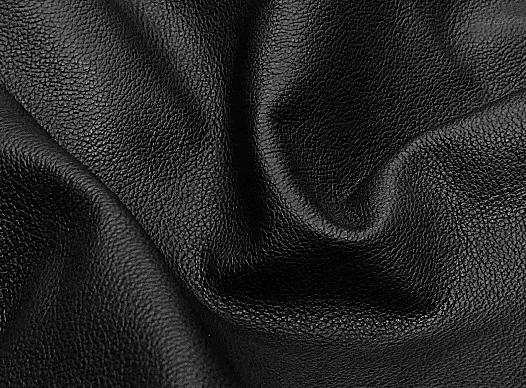 Biker Black, Print Assisted Leather Cow Side : (0.9-1.1mm 2oz or 1.2-1.4mm 3oz) 30