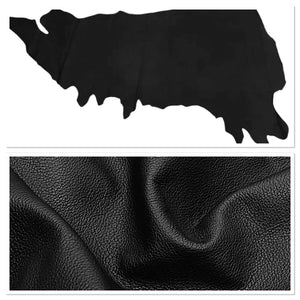 Biker Black, Print Assisted Leather Cow Side : (0.9-1.1mm 2oz or 1.2-1.4mm 3oz).