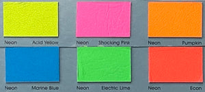 Neon Marine Blue, Fluorescent Leather Lambskin : Italian Lamb Nappa (0.7-0.8mm 2oz) 9