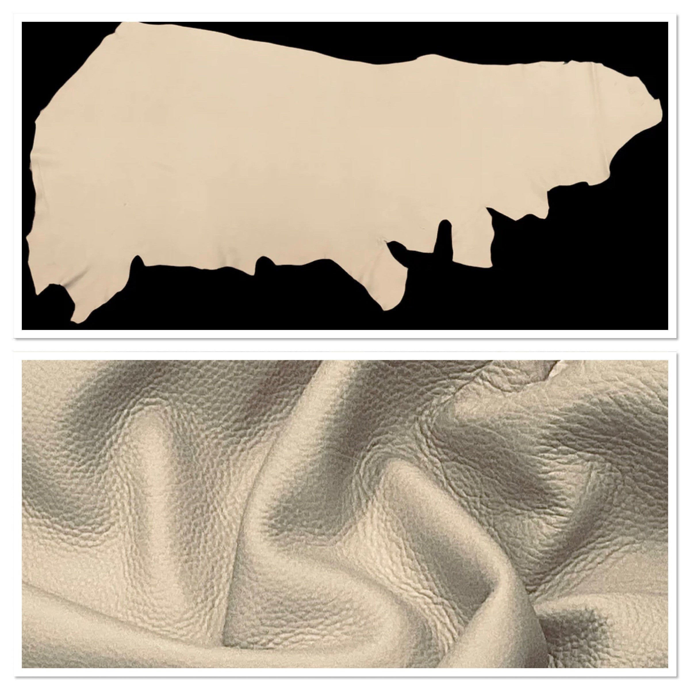 DeerCow Taupe, Leather Cow Side : (1.3-1.5mm 3.5oz) 24