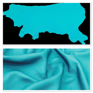 DeerCow Turquoise, Leather Cow Side : (1.3-1.5mm 3.5oz) 24