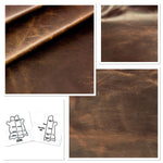 Diesel Brown, Waxy Pull Up South American Leather Cow Hide : (1.1-1.3mm 3oz).