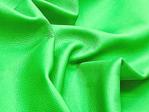 Biker Fluorescent Green, Print Assisted Leather Cow Side: (1.2-1.4mm 3oz) 25