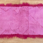 Fuchsia Mongolian Sheepskin Plate : (120cm L x 60cm W) Perfect As Rugs & Throws or Making Cushions and Garments.