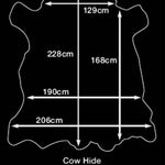 Canada Deep Lake, Natural Grain Glazed Leather Cow Hide : (0.9-1.0mm 2.5oz) 25