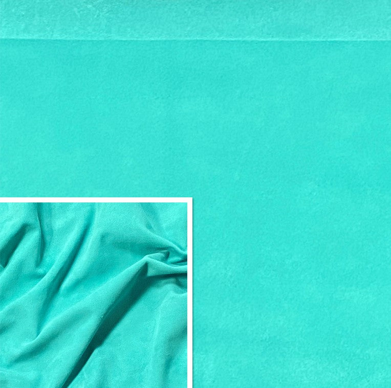 Turquoise, Goat Suede : (0.5-0.6mm 1.5oz).