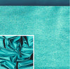 Turquoise, Metallic Foiled Leather Pig Skin : (0.6-0.7mm 1.5oz).