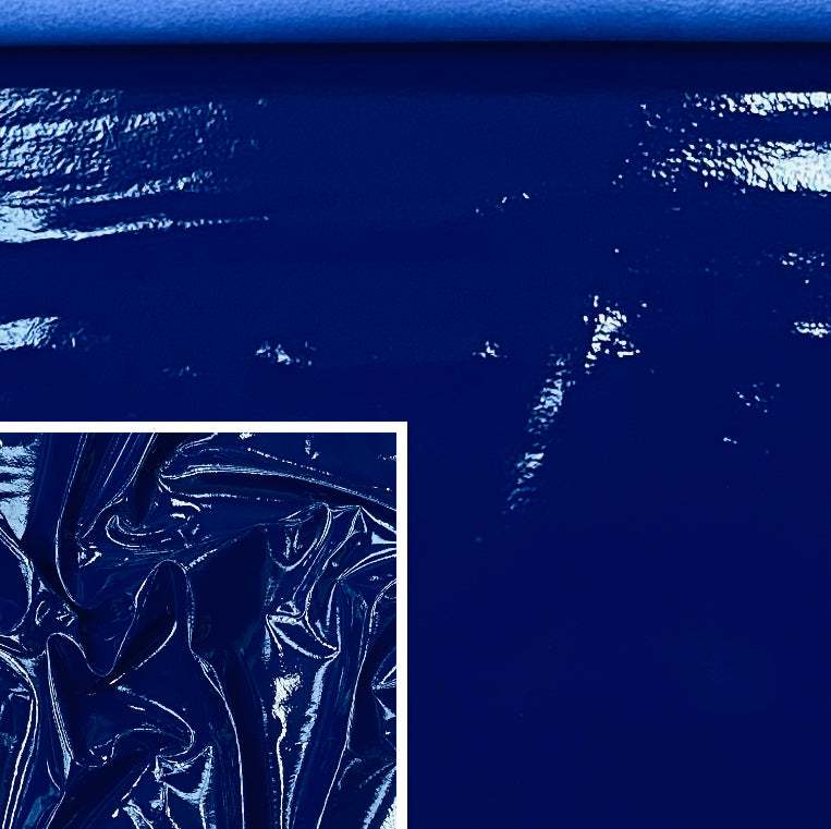 Blue Patent Leather Pig Skin : (0.6-0.7mm 1.5oz) 15